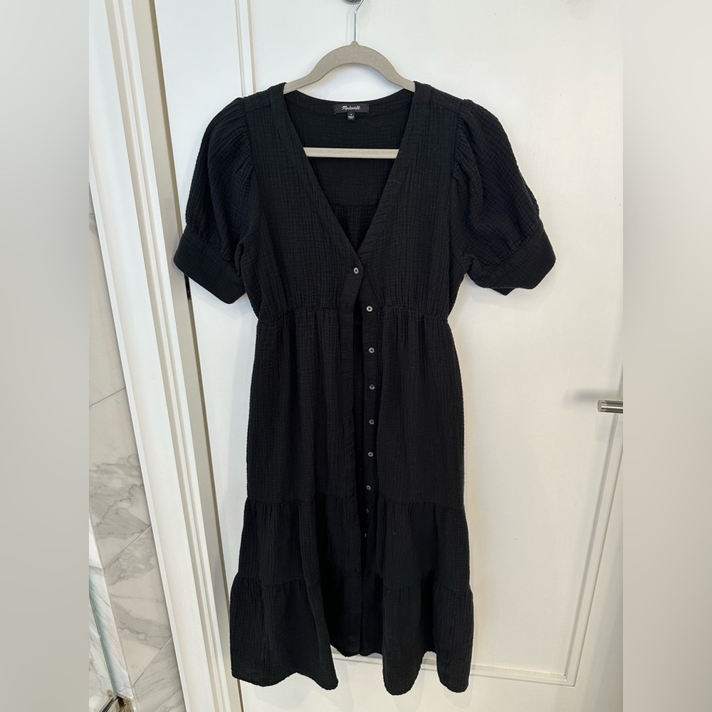 Madewell gauzey cotton midi dress